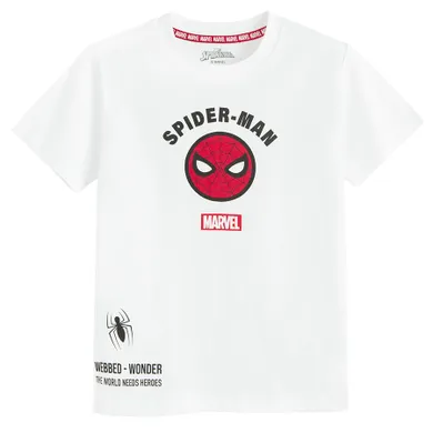 Cool Club, Tricou pentru baieti, alb, imprimeu Spider-Man