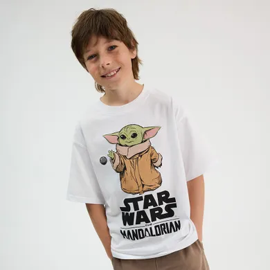 Cool Club, Tricou pentru baieti, alb, imprimeu Star Wars