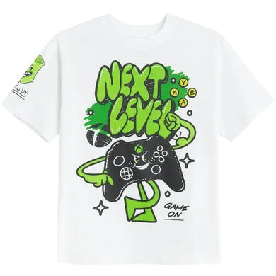 Cool Club, Tricou pentru baieti, alb, imprimeu Xbox