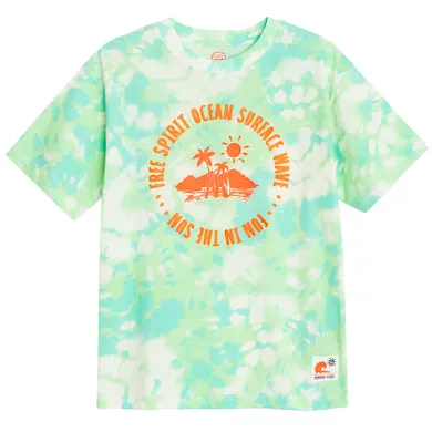 Cool Club, Tricou pentru baieti, alb-verde