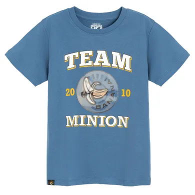 Cool Club, Tricou pentru baieti, albastru, imprimeu Minions