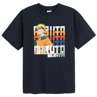 Cool Club, Tricou pentru baieti, bleumarin, imprimeu Naruto