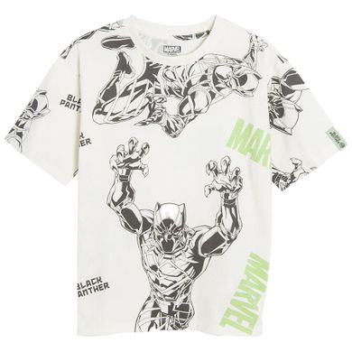 Cool Club, Tricou pentru baieti, ecru, imprimeu Marvel Super Heroes