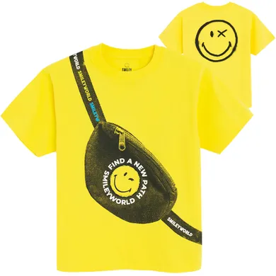 Cool Club, Tricou pentru baieti, galben, imprimeu SmileWorld