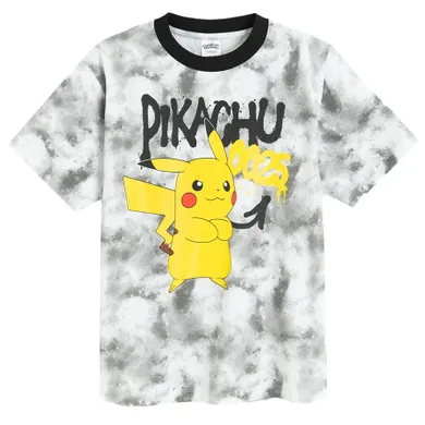 Cool Club, Tricou pentru baieti, gri, imprimeu Pokemon