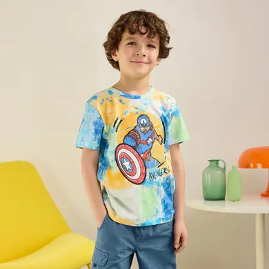 Cool Club, Tricou pentru baieti, mix, imprimeu Marvel Super Heroes