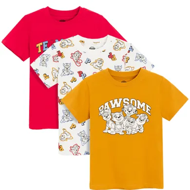 Cool Club, Tricou pentru baieti, mix, imprimeu Paw Patrol, set, 3 buc.