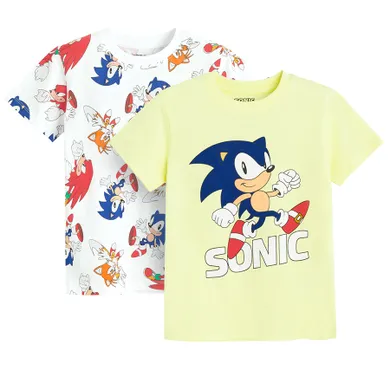 Cool Club, Tricou pentru baieti, mix, set, 2 buc., imprimeu Sonic the Hedgehog