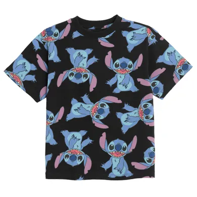 Cool Club, Tricou pentru baieti, negru, imprimeu Lilo si Stitch
