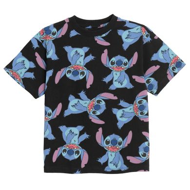 Cool Club, Tricou pentru baieti, negru, imprimeu Lilo si Stitch