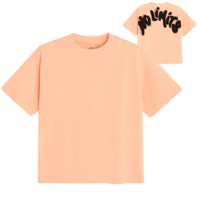 Cool Club, Tricou pentru baieti, oversize, portocaliu