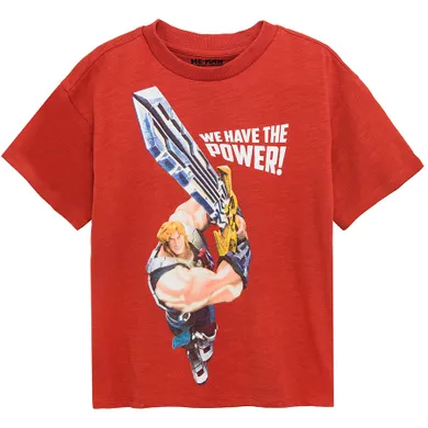 Cool Club, Tricou pentru baieti, rosu, imprimeu He-Man