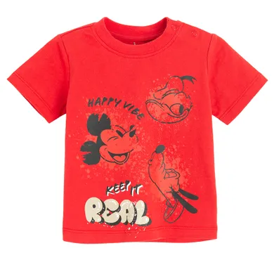 Cool Club, Tricou pentru baieti, rosu, imprimeu Mickey Mouse