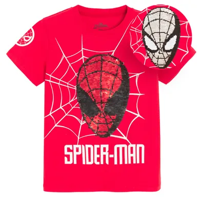 Cool Club, Tricou pentru baieti, rosu, imprimeu Spider-Man