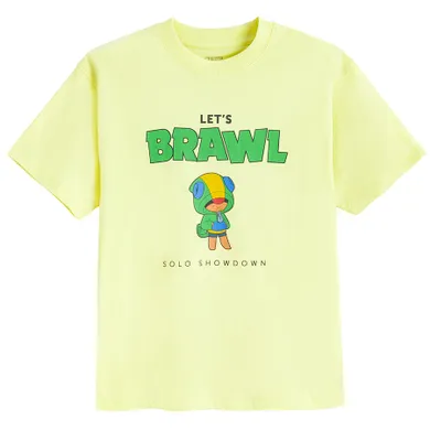 Cool Club, Tricou pentru baieti, verde, imprimeu Brawl Starss