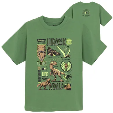 Cool Club, Tricou pentru baieti, verde, imprimeu Jurassic World