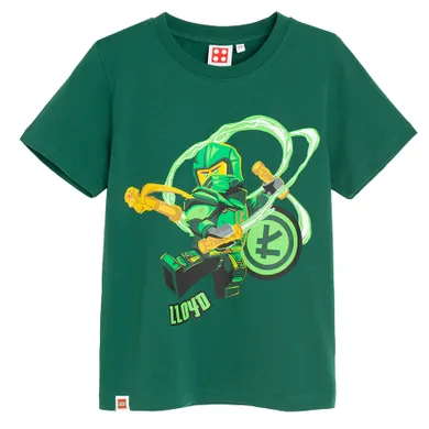 Cool Club, Tricou pentru baieti, verde, imprimeu LEGO Ninjago