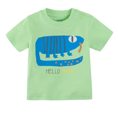 Cool Club, Tricou pentru baieti, verde, imprimeu soparla, Hello there!