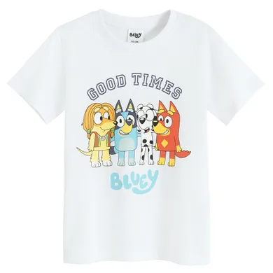 Cool Club, Tricou pentru copii, alb, imprimeu Bluey