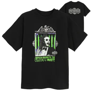 Cool Club, Tricou pentru copii, negru, imprimeu Beetlejuice