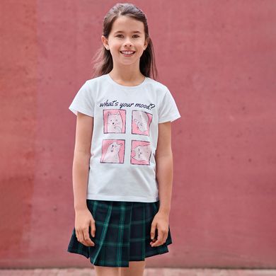 Cool Club, Tricou pentru fete, alb