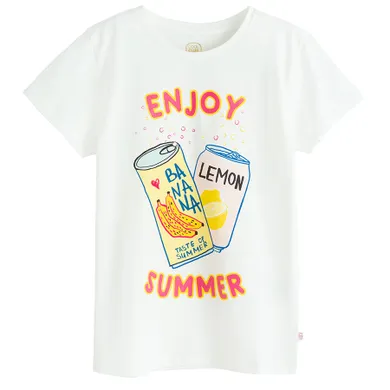 Cool Club, Tricou pentru fete, alb