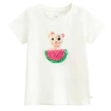 Cool Club, Tricou pentru fete, alb