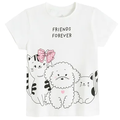 Cool Club, Tricou pentru fete, alb