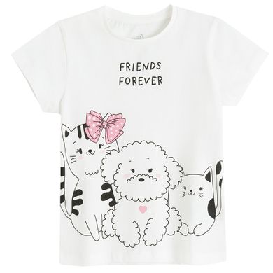 Cool Club, Tricou pentru fete, alb