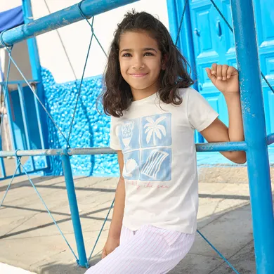Cool Club, Tricou pentru fete, alb