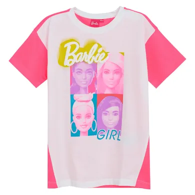 Cool Club, Tricou pentru fete, alb-roz, Barbie