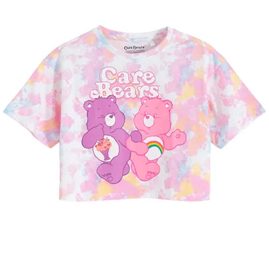 Cool Club, Tricou pentru fete, crop top, mix, imprimeu Care Bears