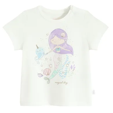 Cool Club, Tricou pentru fete, ecru