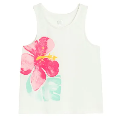 Cool Club, Tricou pentru fete fara maneci, alb