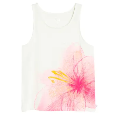 Cool Club, Tricou pentru fete fara maneci, alb