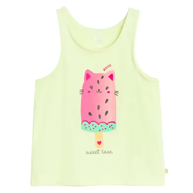 Cool Club, Tricou pentru fete fara maneci, galben