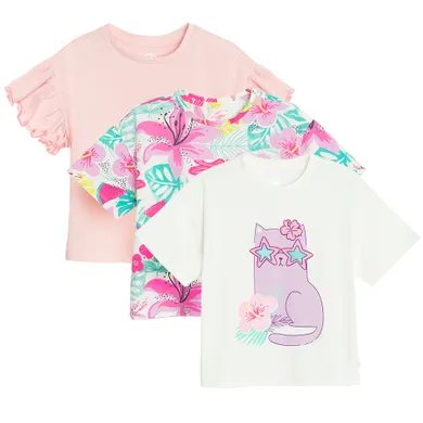 Cool Club, Tricou pentru fete, mix, set, 3 buc.