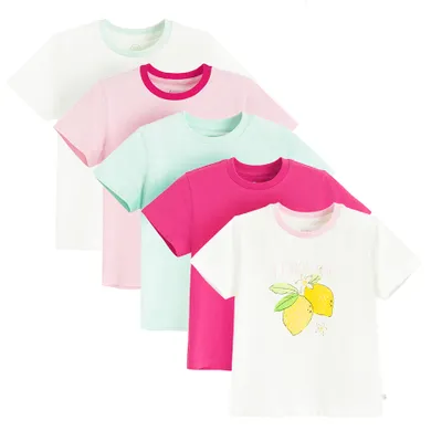 Cool Club, Tricou pentru fete, mix, set, 5 buc.