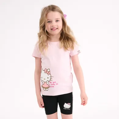 Cool Club, Tricou pentru fete, roz, imprimeu Hello Kitty