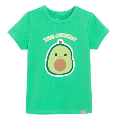 Cool Club, Tricou pentru fete, verde, imprimeu Squishmallows