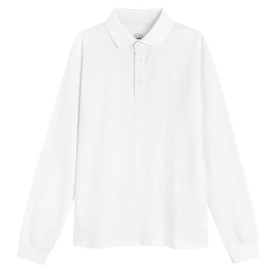 Cool Club, Tricou polo cu maneca lunga pentru baieti, alb