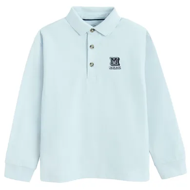 Cool Club, Tricou polo cu maneca lunga pentru baieti, albastru