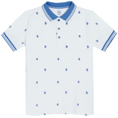 Cool Club, Tricou polo cu maneca scurta pentru baieti, alb
