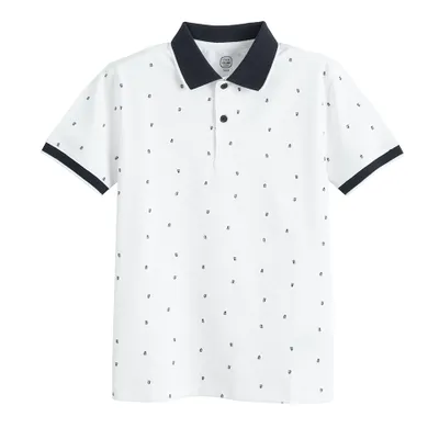 Cool Club, Tricou polo cu maneca scurta pentru baieti, alb