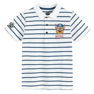 Cool Club, Tricou polo cu maneca scurta pentru baieti, alb, imprimeu Paw Patrol