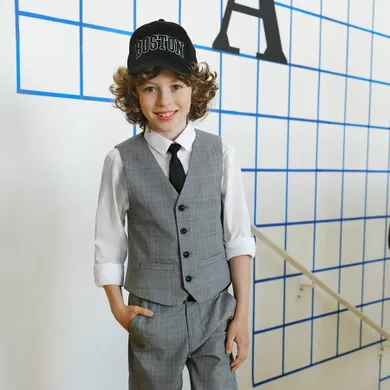 Cool Club, Vesta pentru baieti, albastru-gri