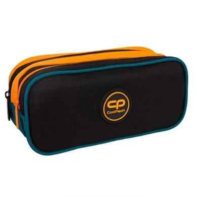 CoolPack, Duke, penar etui cu 2 compartimente, Black Orange