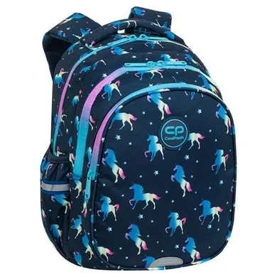 CoolPack, Jerry, rucsac pentru scoala cu 3 compartimente, Blue Unicorn