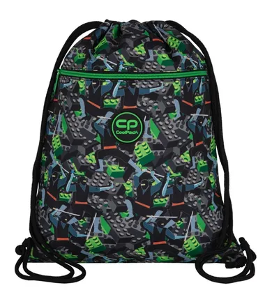 Coolpack, Vert, rucsac cu snur, 42-32 cm, Kids From The Block