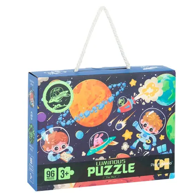 Cosmos, puzzle care straluceste in intuneric, 96 piese